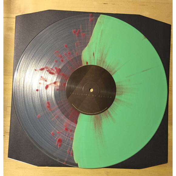 Acceptance – Colliding By Design Vinyl Limited Clear / Doublemint/Oxblood - Picture 6 of 6